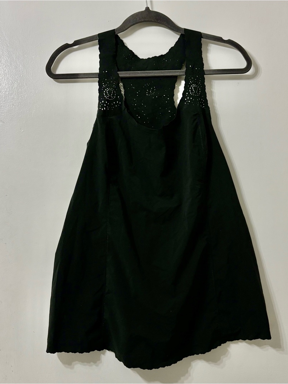 lululemon athletica Black Eyelet Racerback Tank